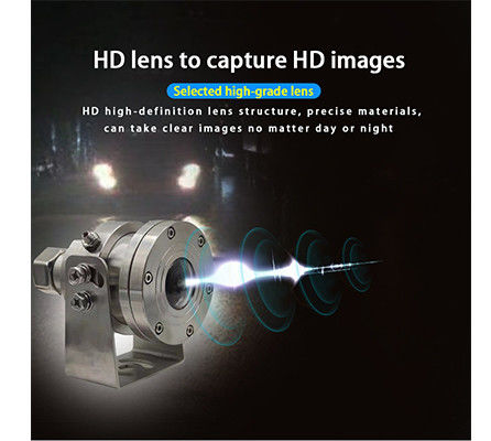 Caméra PTZ anti-explosion 4K CCTV en acier inoxydable pour camion intégré au MIC Starlight IR