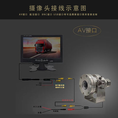 Caméra PTZ anti-explosion 4K CCTV en acier inoxydable pour camion intégré au MIC Starlight IR