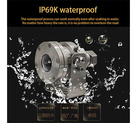 Caméra PTZ anti-explosion 4K CCTV en acier inoxydable pour camion intégré au MIC Starlight IR