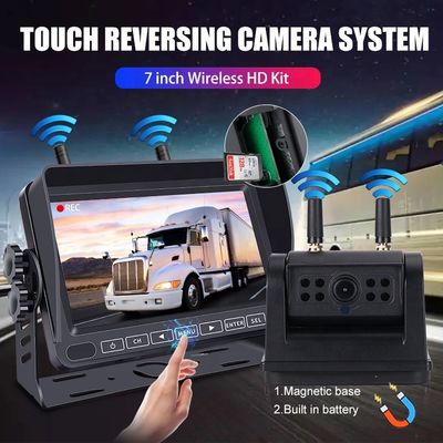 Caméra rétro HD avec écran de 7 pouces et batterie rechargeable