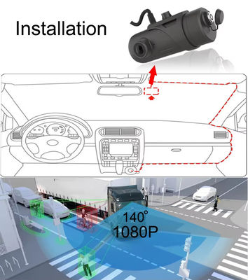 Moniteur à distance 2MP 4G WIFI Mini Caméra à tableau de bord double DVR pour moto avec GPS ADAS DMS BSD