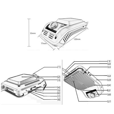 AI 4G Wifi 1080P Alarme de fatigue Système avancé d'assistance à la conduite Dashcam CMSV6 GPS ADAS DSM BSM