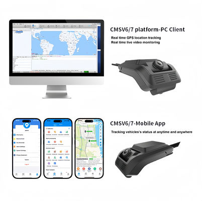 FIRECORE HX-880 4G Ai Caméra de voiture Adas Dms Cmsv6 Gps Dvr de voiture à double objectif Smart Dashcam