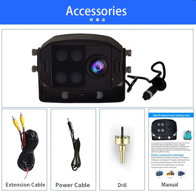 Firecore X-02 DC12V HD 1080P Caméras de stationnement avant et arrière Vision nocturne IP69K Système de caméra d'assistance au stationnement